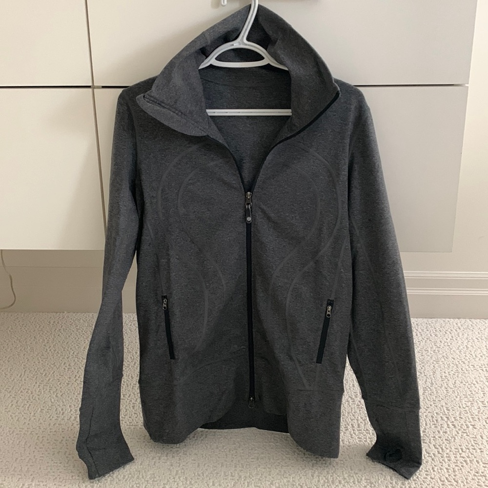 Charcoal Gray Women's Zip-Up Jacket
